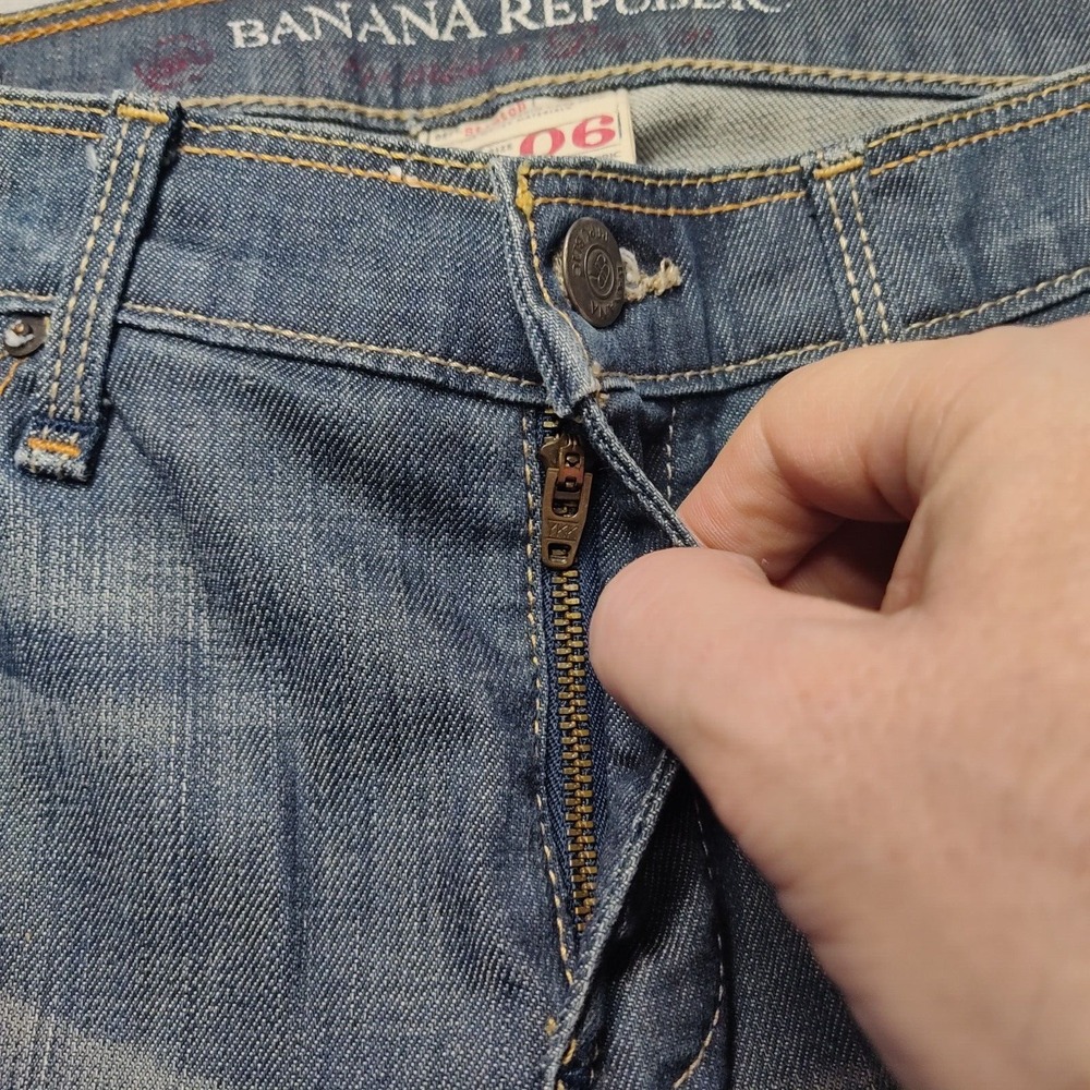 BANANA‎ REPUBLIC ZULU MODERN SKINNY Women Size 6 Stretch Denim Jeans Made In USA - Picture 13 of 16